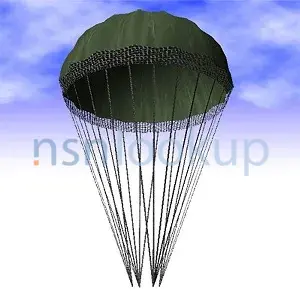 INC 01008 Seat Personnel Parachute Pack