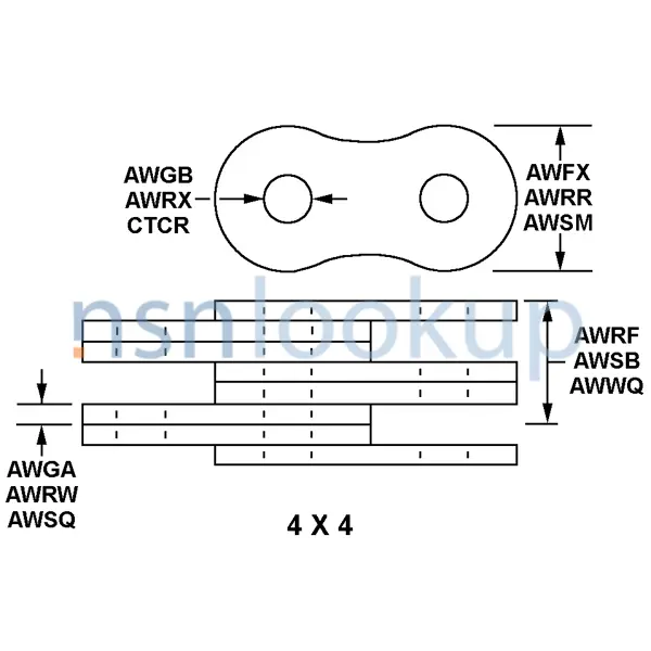 AJXT Style E12 for 3020-01-353-0599 1/1 AJXT Style E12 for 3020-01-353-0599 1/1