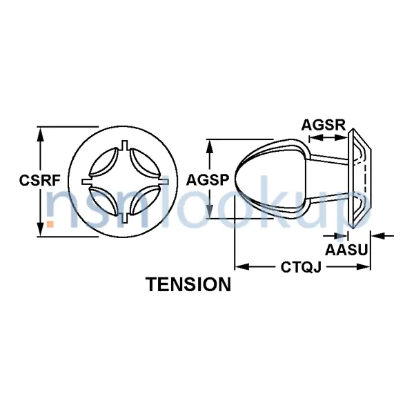 AGSN Style BH3 for 5325-00-870-1322 1/1 AGSN Style BH3 for 5325-00-870-1322 1/1