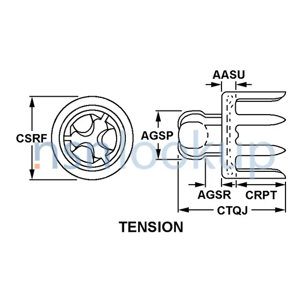 AGSN Style BH12 for 5325-00-286-1160 1/1 AGSN Style BH12 for 5325-00-286-1160 1/1