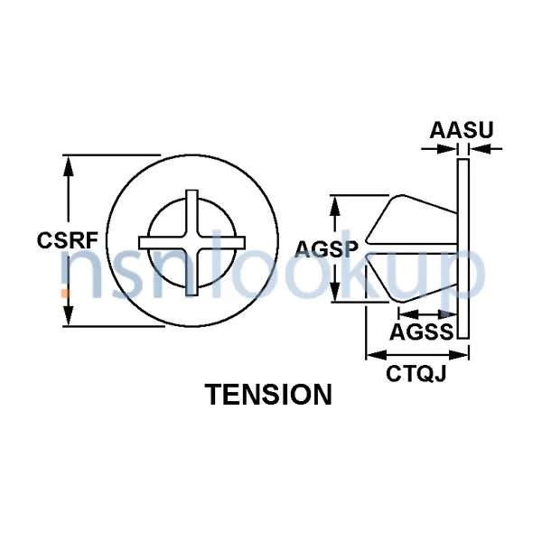 AGSN Style BH14 for 5325-01-499-4265 1/1 AGSN Style BH14 for 5325-01-499-4265 1/1