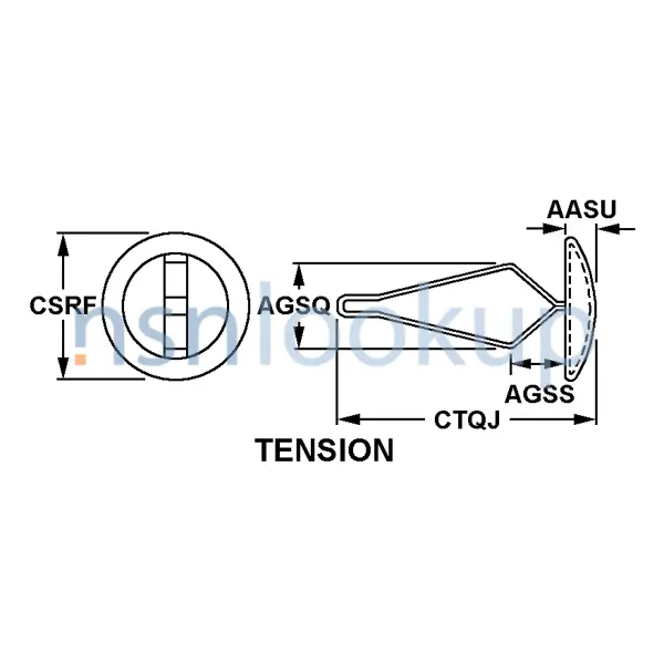AGSN Style BH17 for 5325-01-096-7033 1/1 AGSN Style BH17 for 5325-01-096-7033 1/1