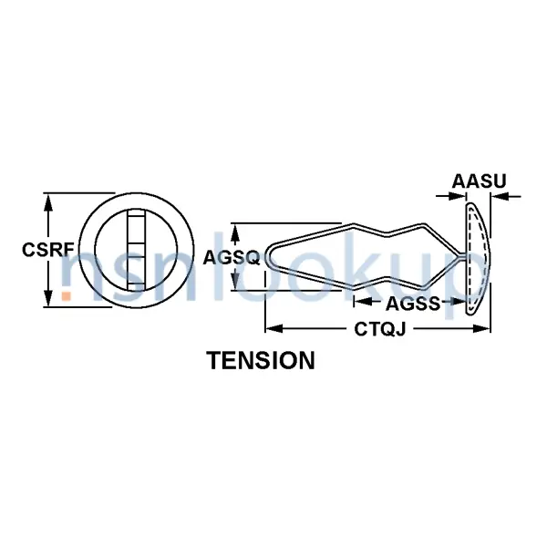 AGSN Style BH18 for 5325-00-523-1384 1/1 AGSN Style BH18 for 5325-00-523-1384 1/1