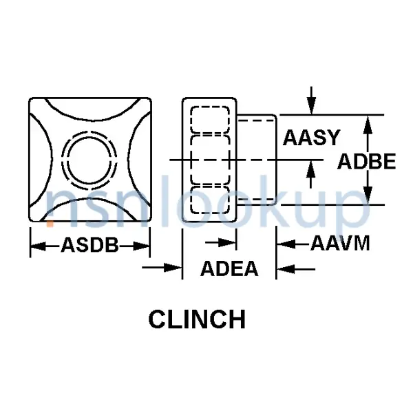 ACTA Style A47 for 5310-00-012-7527 1/1 ACTA Style A47 for 5310-00-012-7527 1/1