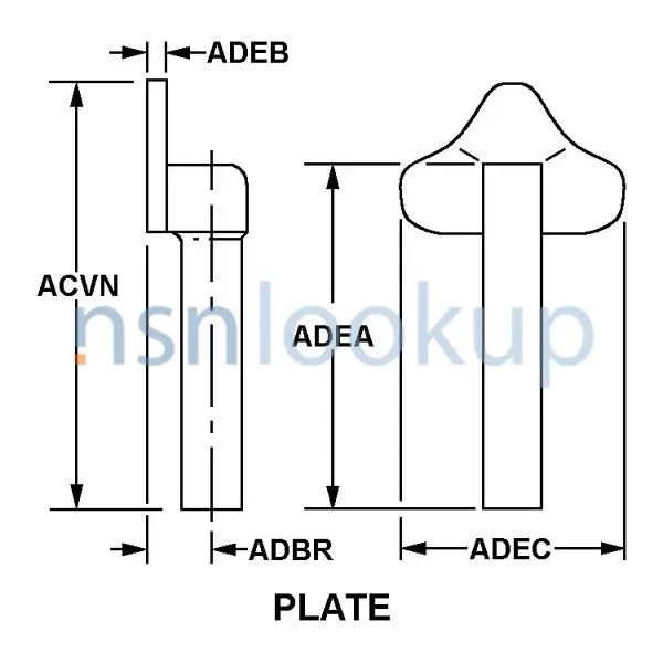 ACTA Style A128 for 5310-00-465-5653 1/2 ACTA Style A128 for 5310-00-465-5653 1/2