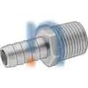 NSN 4730-00-142-2296 001422296 ADAPTER,STRAIGHT,PIPE TO HOSE
