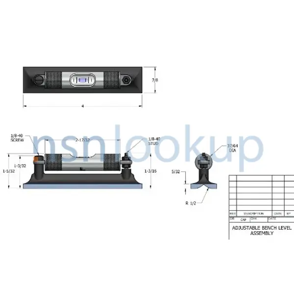5210-00-099-3683 LEVEL,BENCH 5210000993683 000993683 3/4