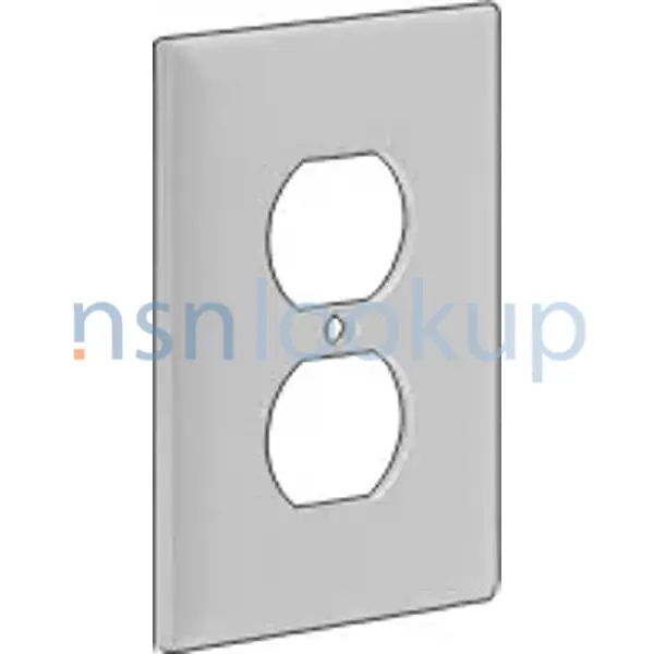 5975-00-102-4976 PLATE,WALL,ELECTRICAL 5975001024976 001024976 1/1