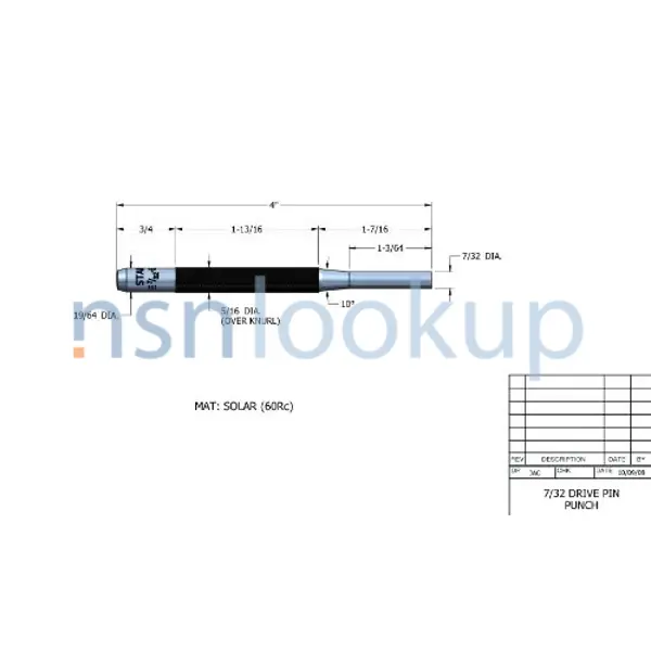 5306-00-151-0508 BOLT,CLEVIS 5306001510508 001510508 3/6