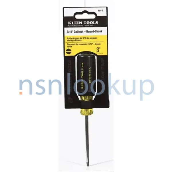 5120-00-236-2127 SCREWDRIVER,FLAT TIP 5120002362127 002362127 6/9