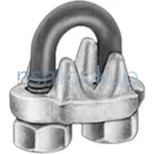 4030-00-243-4439 CLAMP,WIRE ROPE,SADDLED 4030002434439 002434439 1/2
