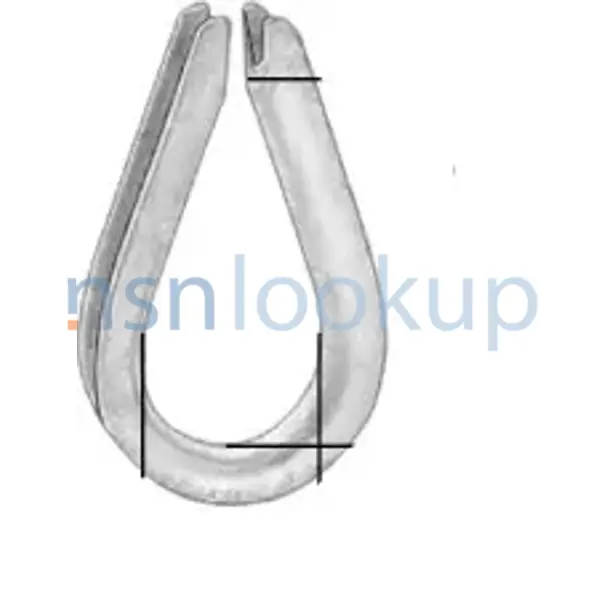4030-00-266-0058 THIMBLE,ROPE 4030002660058 002660058 1/2
