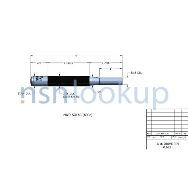 5120-00-293-0793 PUNCH,DRIVE PIN 5120002930793 002930793 3/4 5120-00-293-0793 PUNCH,DRIVE PIN 5120002930793 002930793 3/4