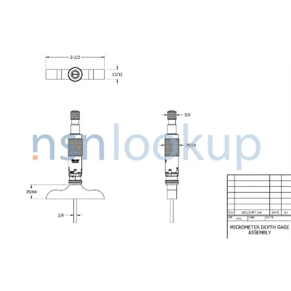 5210-01-011-3886 GAGE,DEPTH,MICROMETER 5210010113886 010113886 2/3