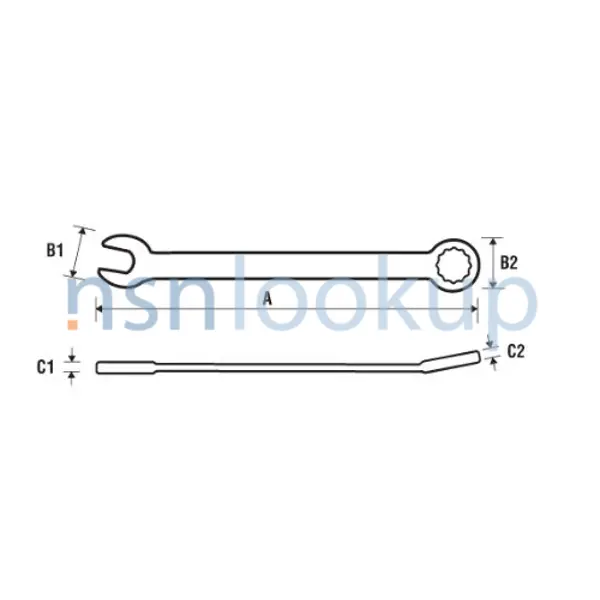 5120-01-054-7130 WRENCH,BOX AND OPEN END,COMBINATION 5120010547130 010547130 3/6