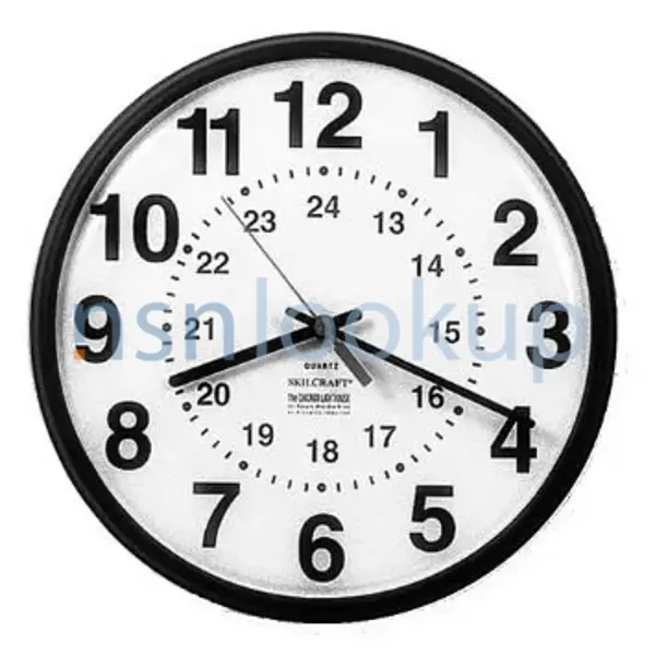 6645-01-389-7958 CLOCK,WALL 6645013897958 013897958 1/1