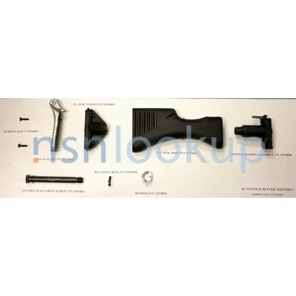 1005-01-408-5901 BUTTSTOCK AND BUFFER ASSEMBLY 1005014085901 014085901 1/1
