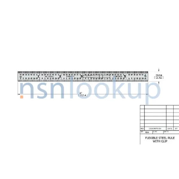 5210-01-497-2884 RULE,MACHINIST'S 5210014972884 014972884 2/3