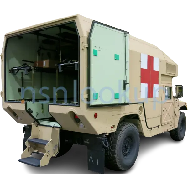 2310-01-380-8225 M997A2 HMMWV (NA) TRUCK AMBULANCE, 4 LITTER ARMORED 4X4 W/E 2310013808225 013808225 1/1