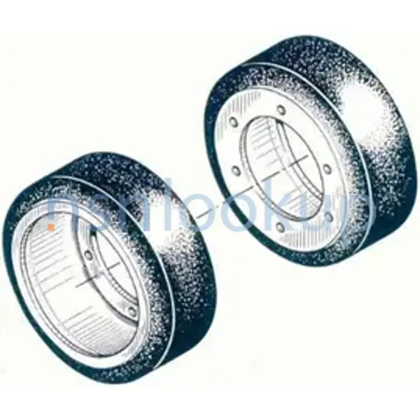2530-00-654-8131 WHEEL,SOLID RUBBER TIRE 2530006548131 006548131 1/1
