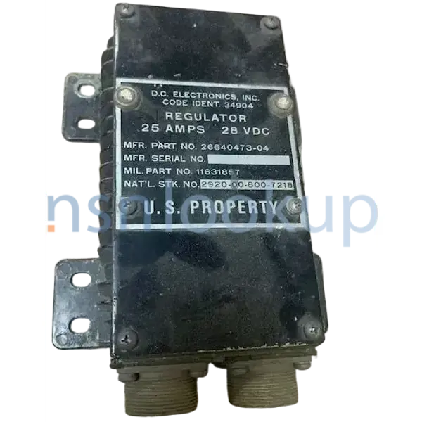 2920-00-335-4677 REGULATOR,ENGINE GENERATOR 2920003354677 003354677 1/1 2920-00-335-4677 REGULATOR,ENGINE GENERATOR 2920003354677 003354677 1/1