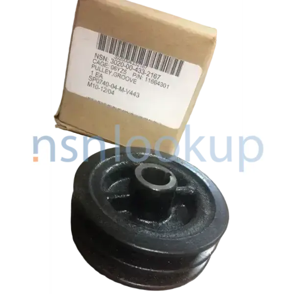 3020-00-433-2167 PULLEY,GROOVE 3020004332167 004332167 1/2