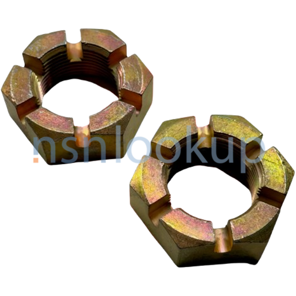 5310-00-740-9621 NUT,PLAIN,SLOTTED,HEXAGON 5310007409621 007409621 1/2