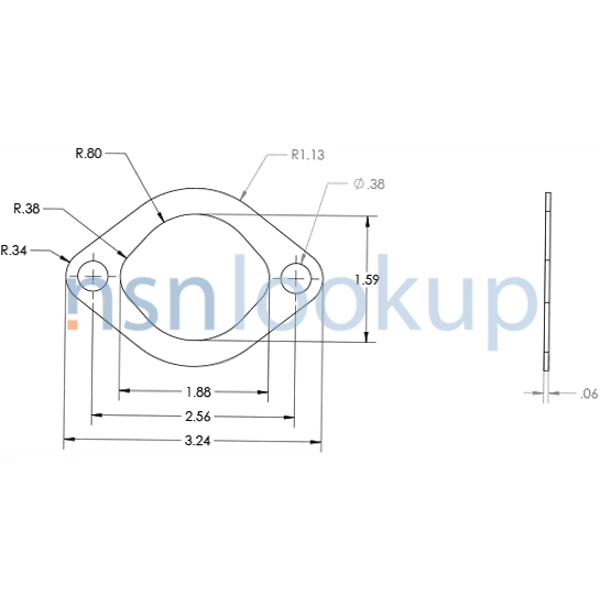 5330-01-374-9264 GASKET 5330013749264 013749264 1/2