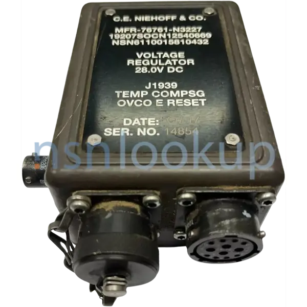 6110-01-581-0432 REGULATOR,VOLTAGE 6110015810432 015810432 1/1 6110-01-581-0432 REGULATOR,VOLTAGE 6110015810432 015810432 1/1