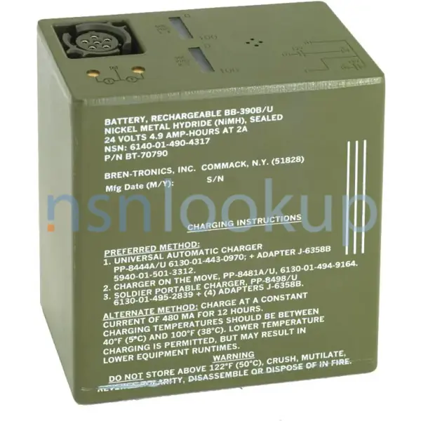 6140-01-641-5980 BATTERY ASSEMBLY 6140016415980 016415980 1/1