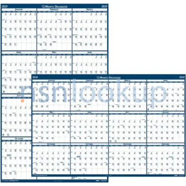 7510-01-600-8023 CALENDAR,WALL 7510016008023 016008023 1/1