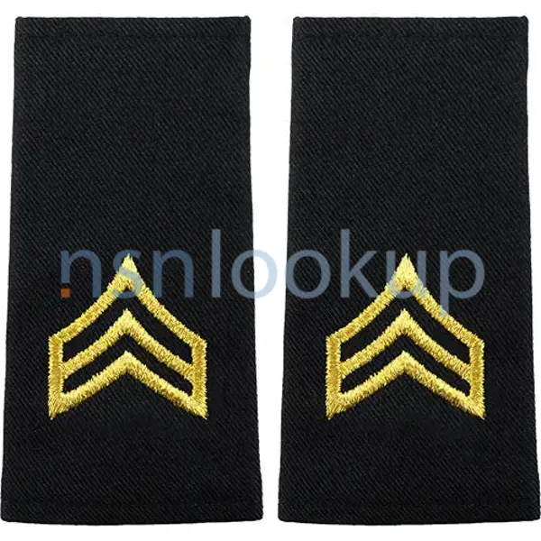 8455-01-115-9211 INSIGNIA,GRADE,ENLISTED PERSONNEL 8455011159211 011159211 1/1
