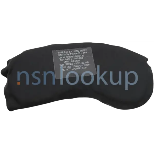 8470-01-568-1028 PAD,ADVANCED COMBAT HELMET NAPE,BALLASTIC 8470015681028 015681028 1/1